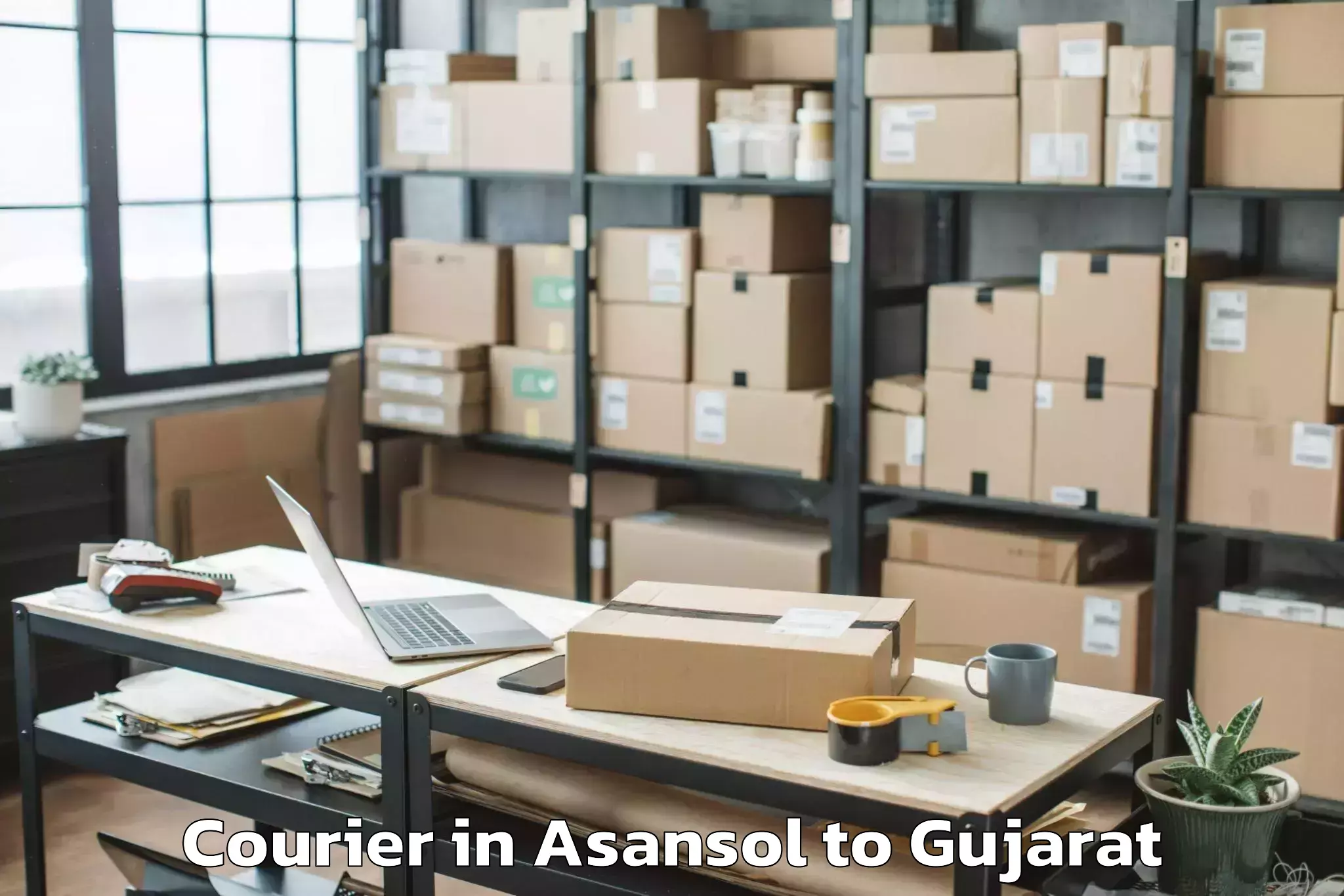 Quality Asansol to Madhav Kampo Courier